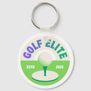 Chaveiro Pulseira de golfe personalizada Presente redondo