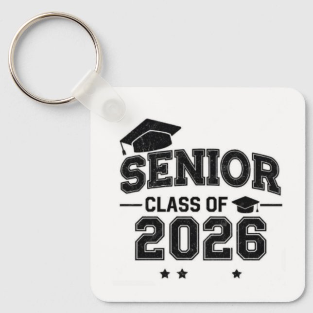 Chaveiro Pulseira de Graduação Quadrada para Formandos de 2 (Frente)