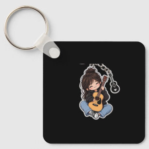 Chaveiro Pulseira de Guitarra Fofa – Presente para Amantes