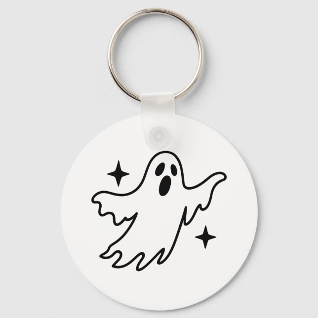 Chaveiro Pulseira de Halloween Fantasma (Frente)