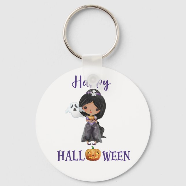 Chaveiro Pulseira de Halloween Princesa Assustadora (Frente)