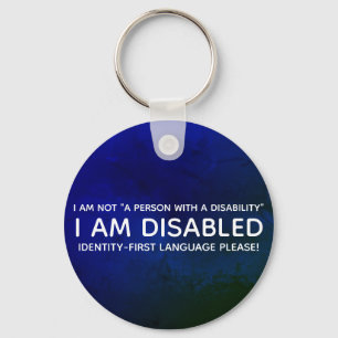 Chaveiro Pulseira de Identidade para Deficiência
