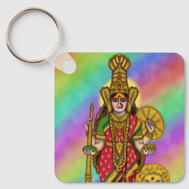 Chaveiro Pulseira de Kolhapur Mahalakshmi Divina (Frente)
