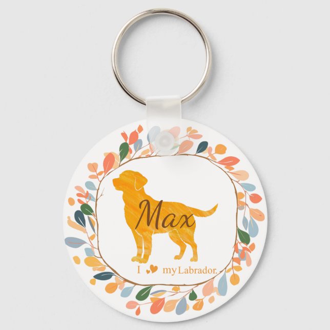 Chaveiro Pulseira de laranja pastéis personalizada com labr (Frente)