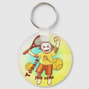 Chaveiro Pulseira de macaco de meia de tênis