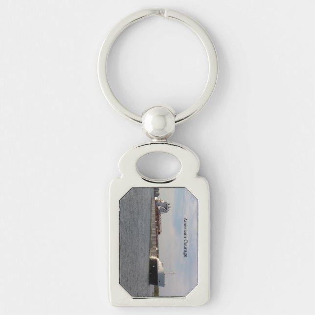 Chaveiro pulseira de metal American Courage (Frente)