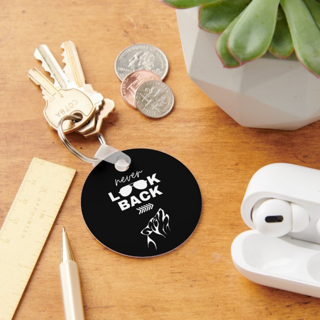Chaveiro Pulseira de Metal com Citação Motivacional (Mesa)
