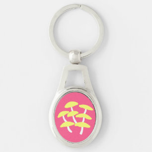 Chaveiro Pulseira de Metal com Ostra Dourada