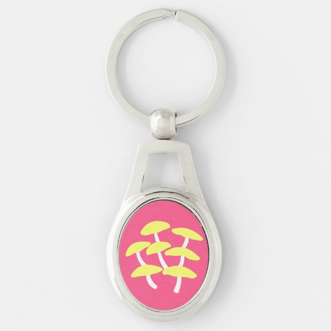 Chaveiro Pulseira de Metal com Ostra Dourada (Frente)