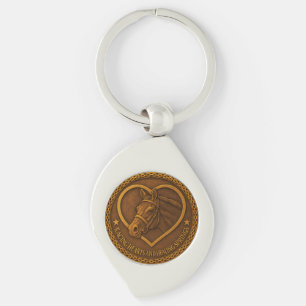 Chaveiro Pulseira de Metal - Corações de Corrida e Fontes d