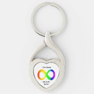 Chaveiro Pulseira de Metal de Conscientização do Espectro d