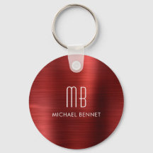 Pulseira de Metal Elegante Monograma Vermelho Fals