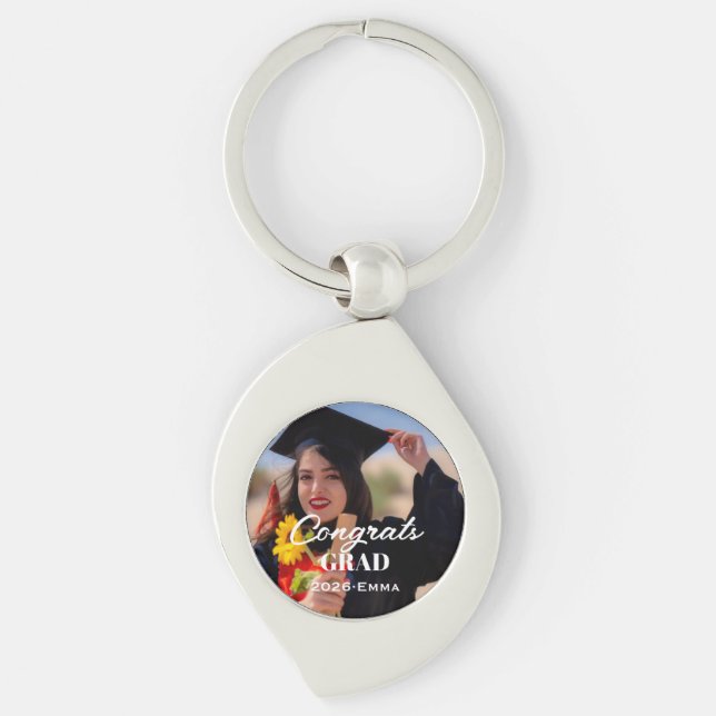 Chaveiro Pulseira de Metal Personalizada para Foto de Forma (Frente)