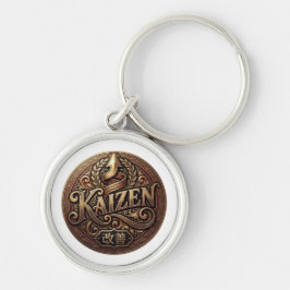 Chaveiro Pulseira de Metal Premium Kaizen Crest Vintage