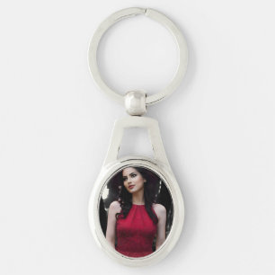 Chaveiro Pulseira de metal PretoBrancoVermelho