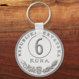 Chaveiro Pulseira de Moeda Kuna Croata – Verso Personalizáv