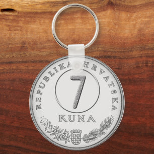 Chaveiro Pulseira de Moeda Kuna Croata – Verso Personalizáv