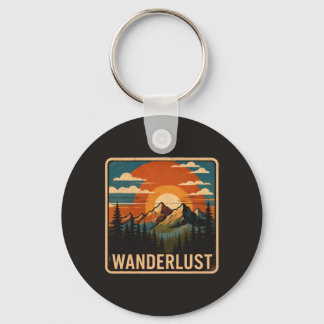 Chaveiro Pulseira de Montanha Vintage Wanderlust