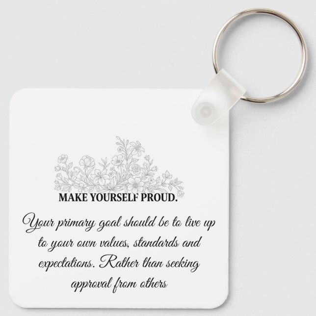 Chaveiro Pulseira de Motivação Personalizada (Verso)