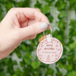 Chaveiro Pulseira de Natal Personalizada