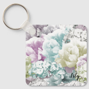 Chaveiro Pulseira de Noiva Personalizada com Buquê Misto
