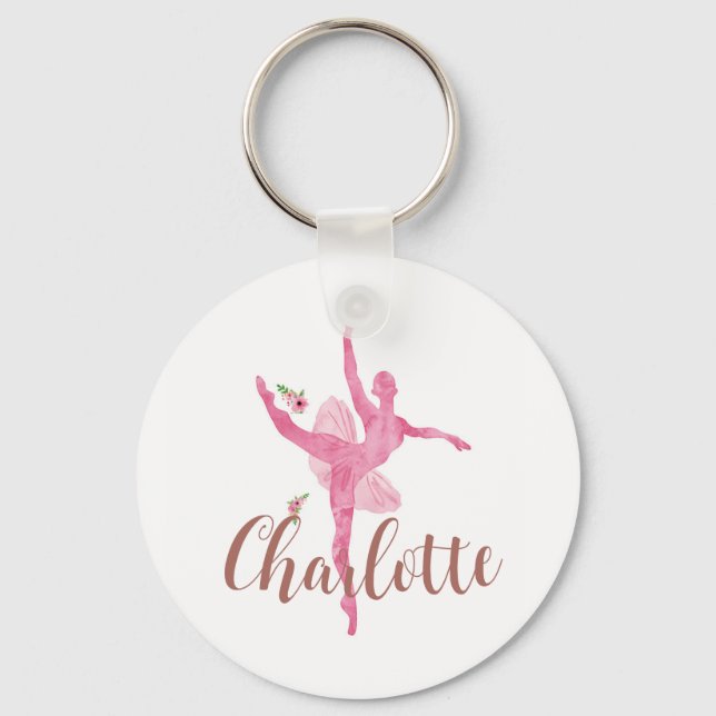 Chaveiro Pulseira de Nome para Professor de Dança Dançarina (Frente)