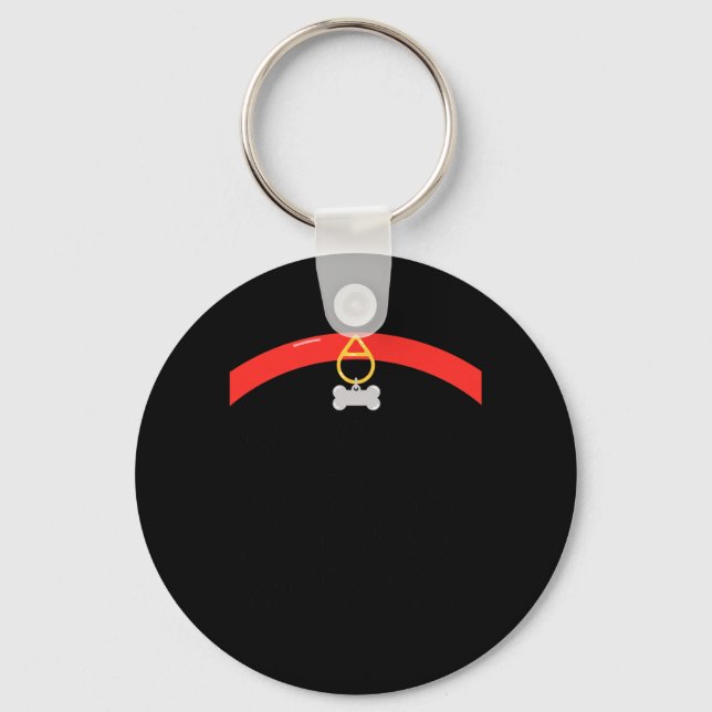 Chaveiro Pulseira de Osso com Estampa de Pata Assustadora d (Frente)