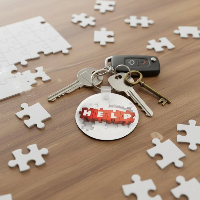 Chaveiro Pulseira de Peças de Puzzle de Ajuda (Criador carregado)