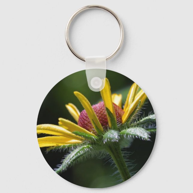 Chaveiro pulseira de pétalas de flor (Frente)