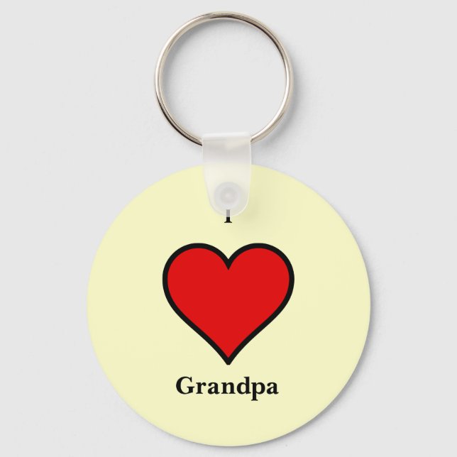 Chaveiro Pulseira de Tecla Avô Amor  (Frente)
