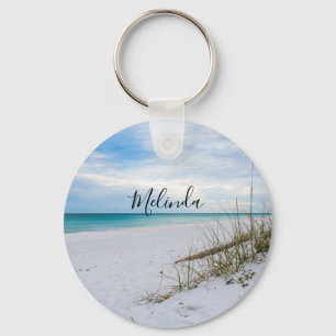 Chaveiro Pulseira de Tecla com Aveia do Mar e Areia Branca