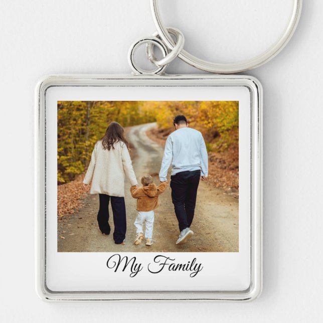 Chaveiro Pulseira de Tecla com Foto Personalizada da Minha  (Frente)