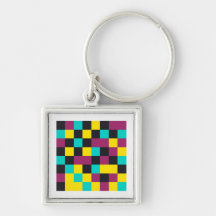 Pulseira de Tecla com Padrão de Pixel Neon