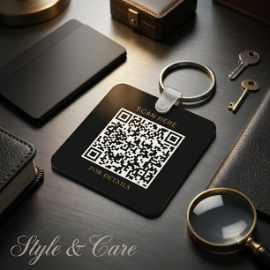 Chaveiro Pulseira de Tecla Quadrada de Alumínio com Logotip