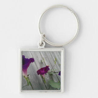 Chaveiro Pulseira de Tecla Quadrada Floral