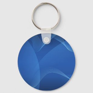 Chaveiro Pulseira de Teclas Abstratas Ondas Azuis