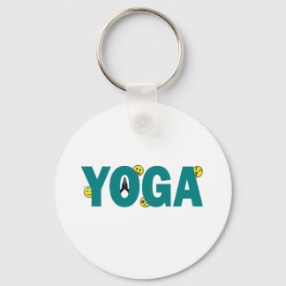 Chaveiro Pulseira de Teclas de Emoji de Yoga