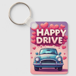 Chaveiro Pulseira de Viagem de Carro Antigo Corações ❤️🚗