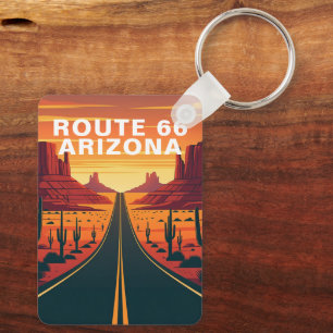 Chaveiro Pulseira de viagem Route 66 Arizona Mother Road