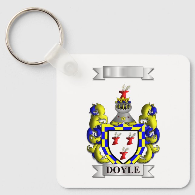 Chaveiro Pulseira Doyle Sobrenome e Escudo (Frente)