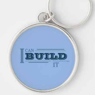Chaveiro Pulseira 'Eu Posso Construir' (Azul)
