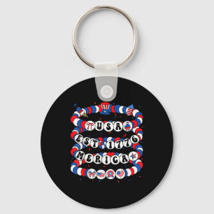 Chaveiro Pulseira Groovy EUA Est. 1776 4 De Julho Independe