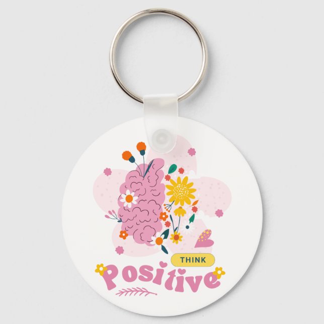 Chaveiro Pulseira Pensamento Positivo (Frente)