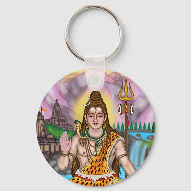 Chaveiro Pulseira personalizada do Senhor Shiva, divindade  (Frente)