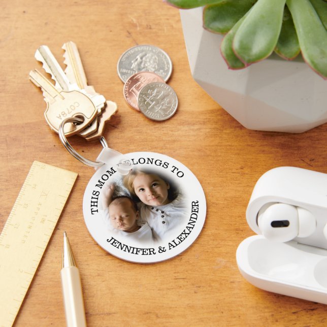 Chaveiro Pulseira Personalizada Esta Mamãe Pertence A (Mesa)