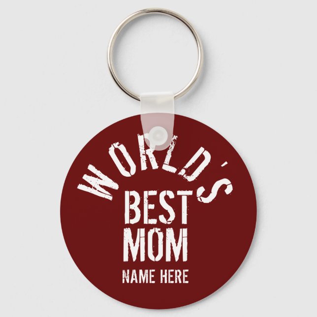 CHAVEIRO PULSEIRA PERSONALIZADA MELHOR MÃE DO MUNDO (Frente)