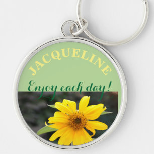 Chaveiro Pulseira Personalizada Nome Girassol
