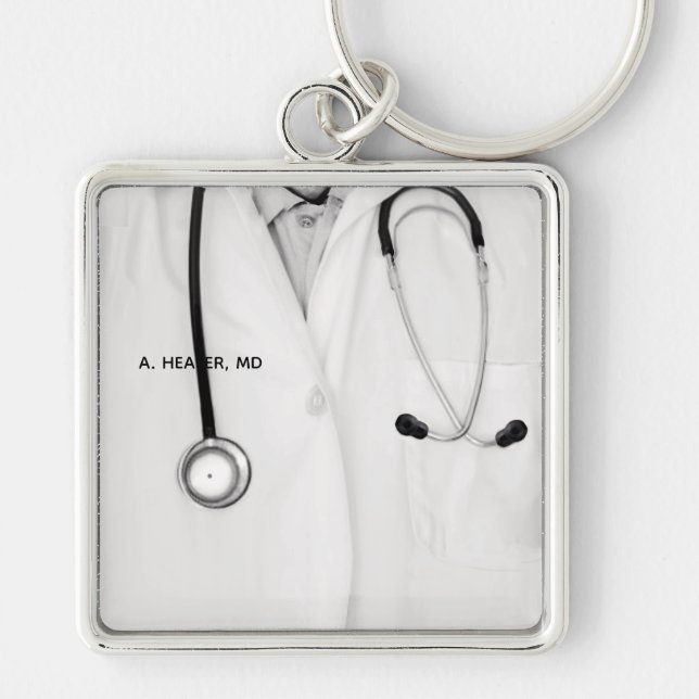 Chaveiro pulseira personalizada para médicos (Frente)