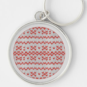 Chaveiro Pulseira Redonda Premium RED NORDIC KNIT / Cinza