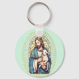 Chaveiro Pulseira Religiosa Deus e Cordeiro